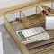 Martha Stewart Ryder Gold Mesh Metal 6 Compartment Large Desk Drawer Organizer for Accessories and Office Supplies HH-OHD17-GLD-MS - alternate 3